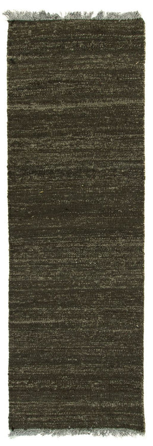 Løber Kelim-tæppe - Trendy - 200 x 70 cm - sort