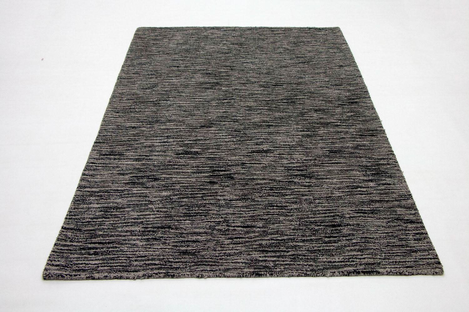 Uldtæppe - 240 x 155 cm - sort