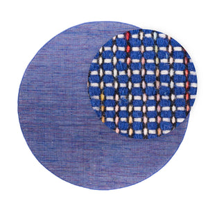 Kelim-tæppe - Trendy rundt  - 200 x 200 cm - blå
