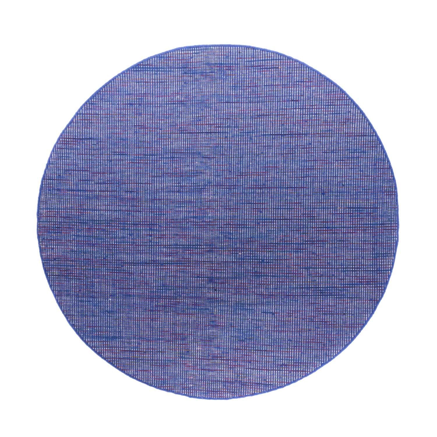 Kelim-tæppe - Trendy rundt  - 200 x 200 cm - blå