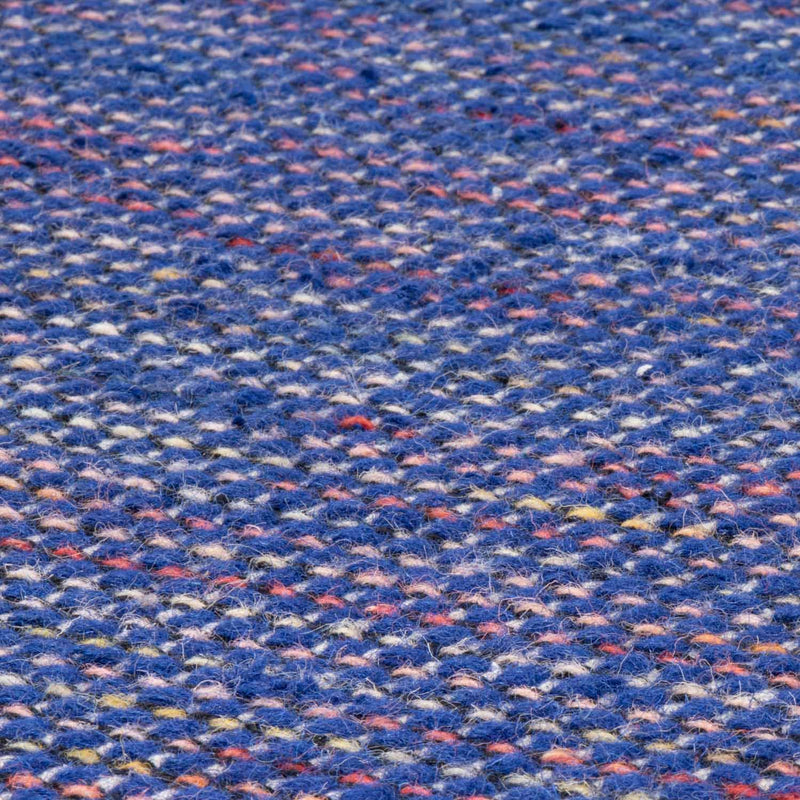 Kelim-tæppe - Trendy rundt  - 200 x 200 cm - blå