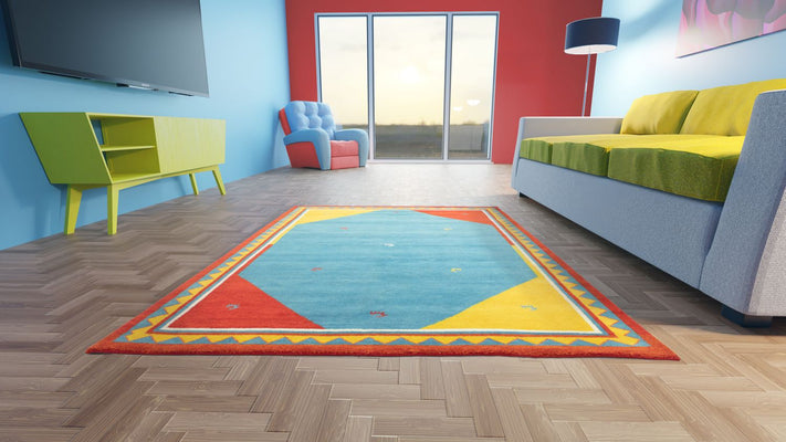 Gabbeh-tæppe - Indus - Desert - rektangulær