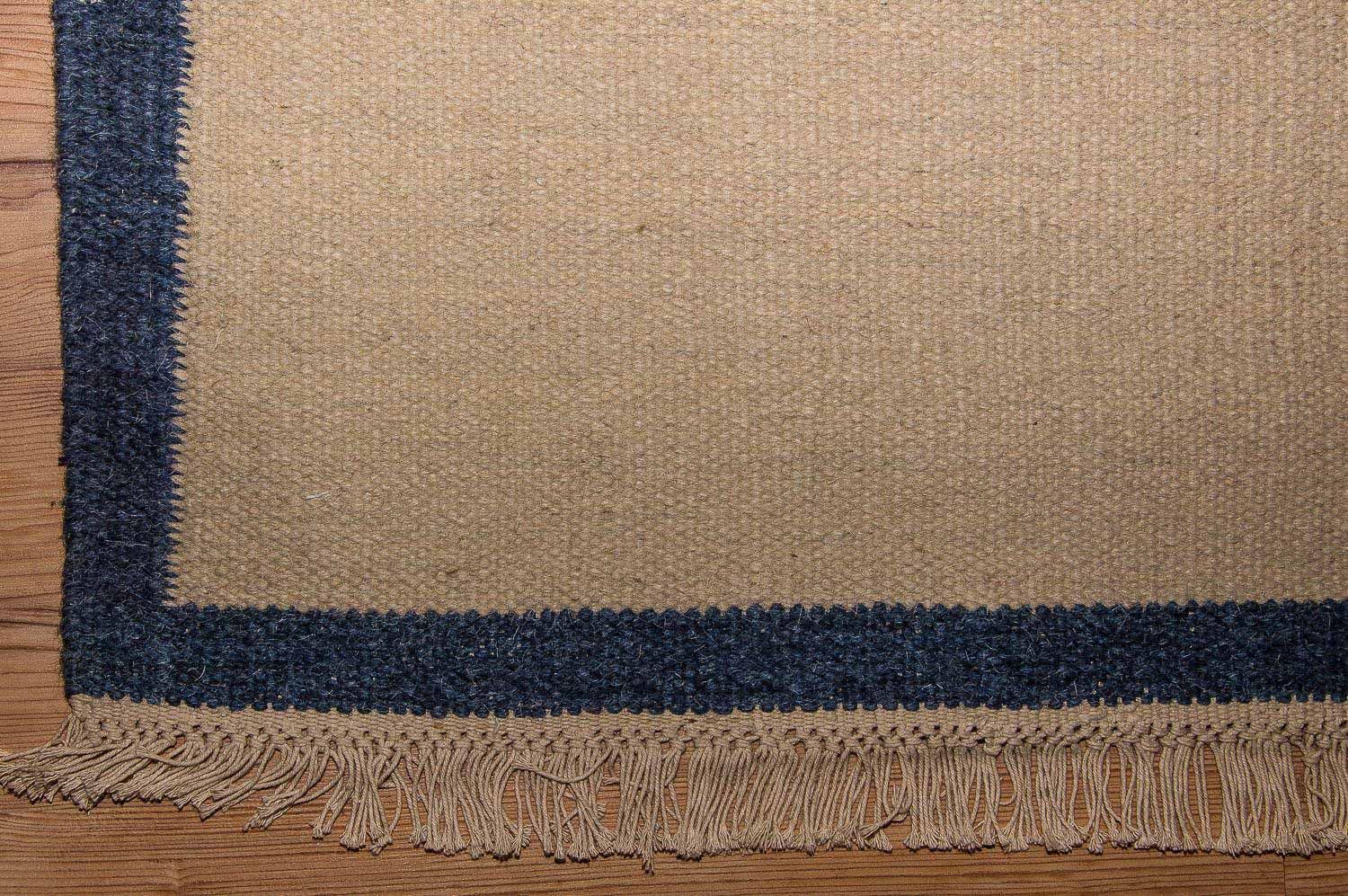 Løber Kelim-tæppe - Trendy - 250 x 80 cm - blå