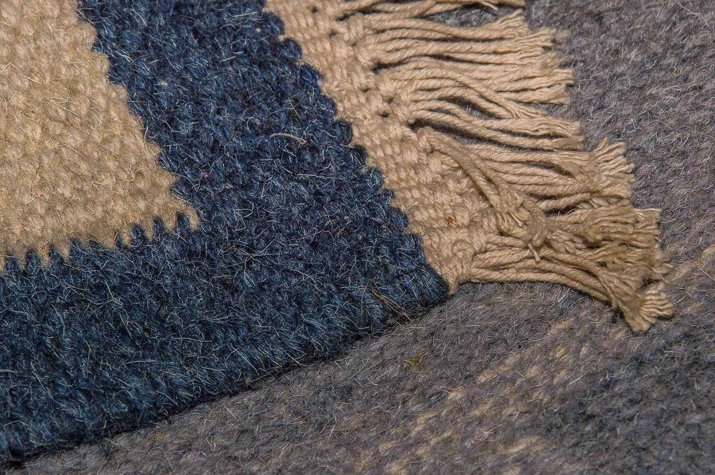 Moderne kilim Tæppe - Uldtæppe