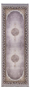 Orientalsk vævet tæppe Amitis - Løber / Grå / 100 x 200 cm Løber