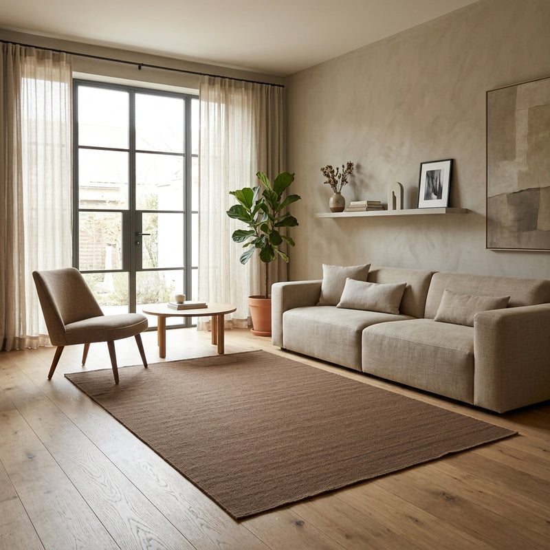 Moderne kilim Tæppe Fabricio - Uldtæppe