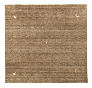 Gabbeh-tæppe - Indus rundt  - 250 x 250 cm - brun