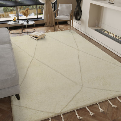 Uldtæppe - Berber Whispers - rektangulær