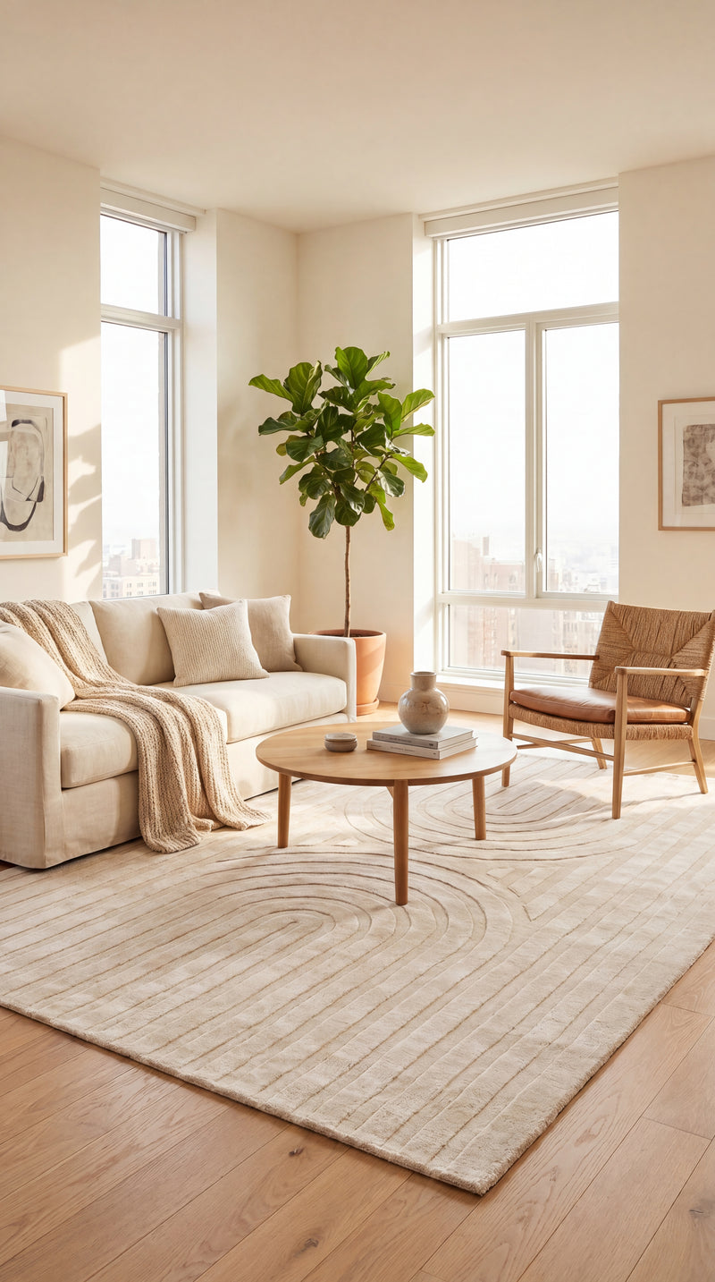 Uldtæppe - Labyrinth Lux - rektangulær