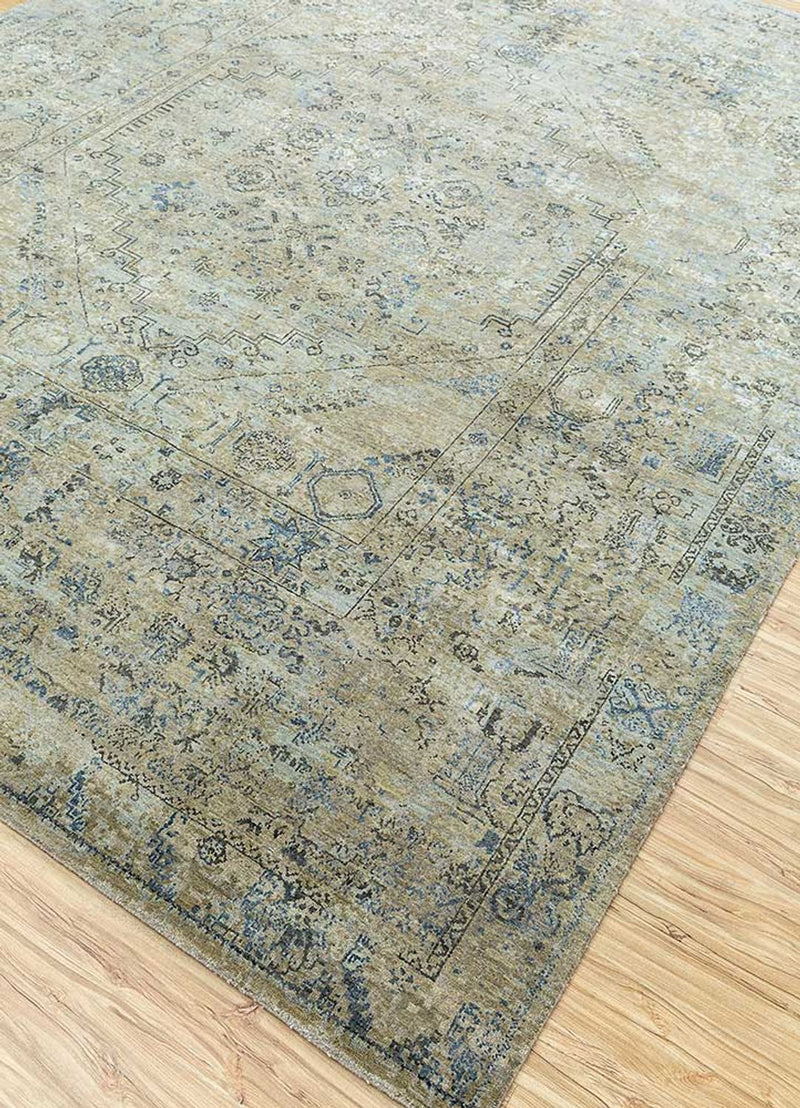 Uldtæppe - 240 x 170 cm - mintgrøn
