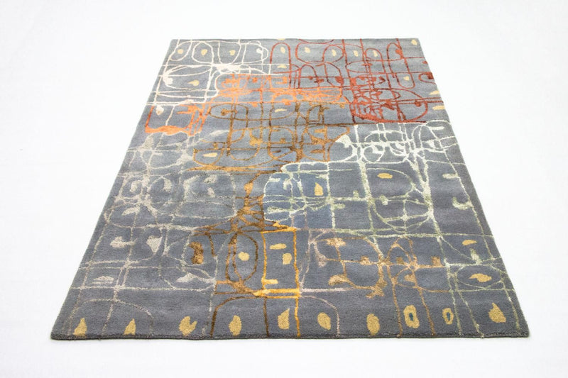 Designer tæppe - 242 x 153 cm - flerfarvet