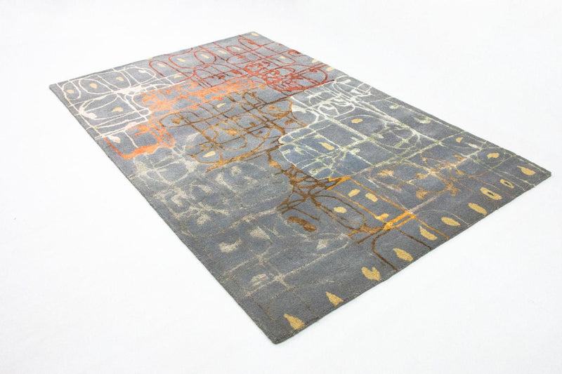 Designer tæppe - 242 x 153 cm - flerfarvet