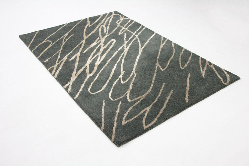 Designer tæppe - 180 x 121 cm - blå