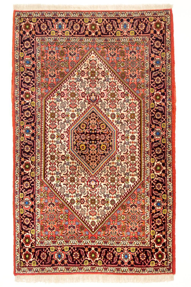 Persisk tæppe - Bijar - 140 x 88 cm - rød