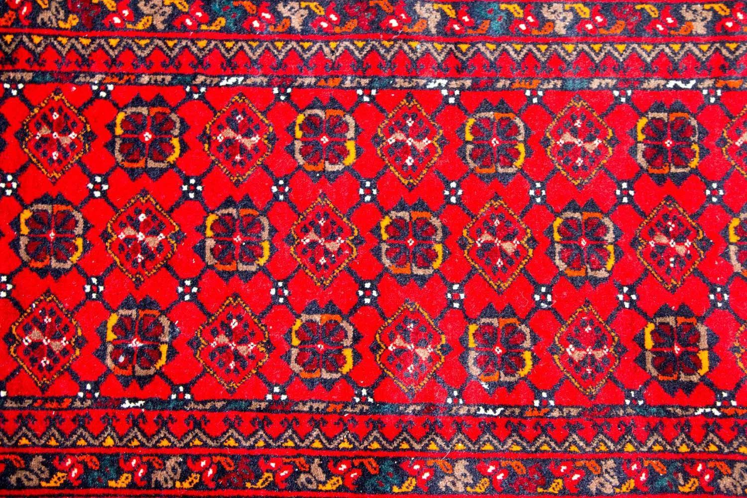 Løber Afghansk tæppe - Bukhara - 257 x 83 cm - rød