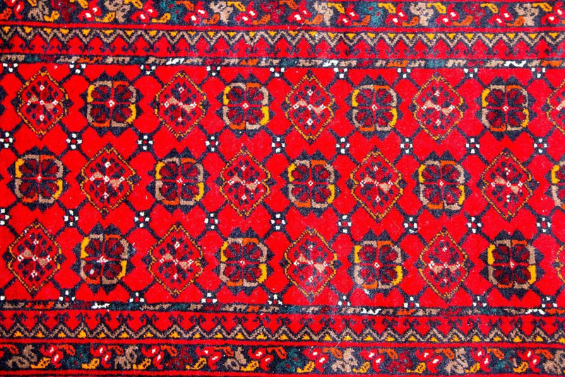 Løber Afghansk tæppe - Bukhara - 257 x 83 cm - rød