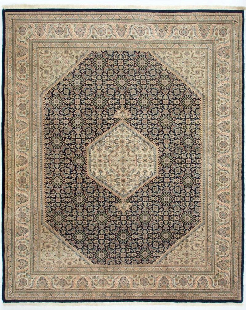 Persisk tæppe - Bijar - 248 x 196 cm - mørkeblå