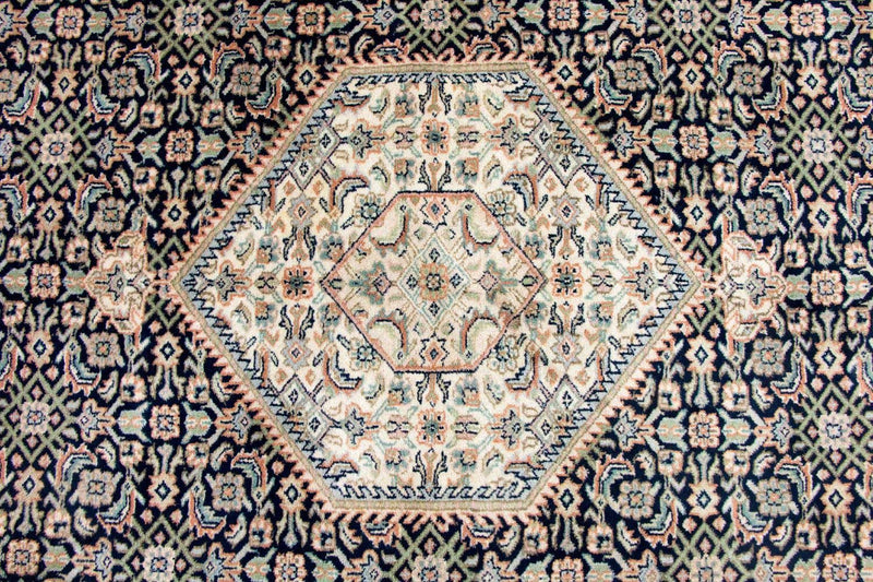Persisk tæppe - Bijar - 248 x 196 cm - mørkeblå