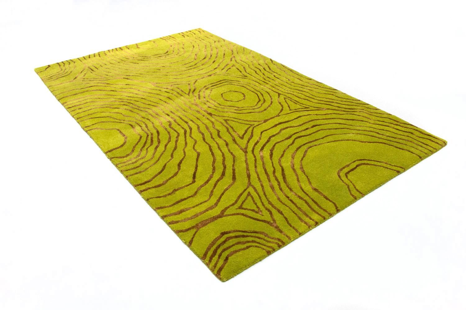 Designer tæppe - 241 x 152 cm - lysegrøn