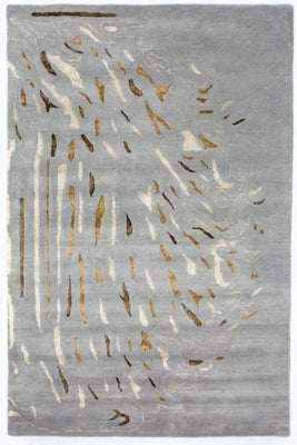 Designer tæppe - 242 x 153 cm - grå