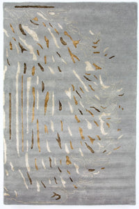 Designer tæppe - 242 x 153 cm - grå