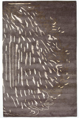 Designer tæppe - 242 x 153 cm - brun