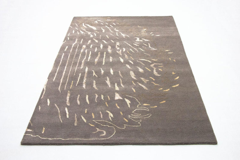 Designer tæppe - 242 x 153 cm - brun