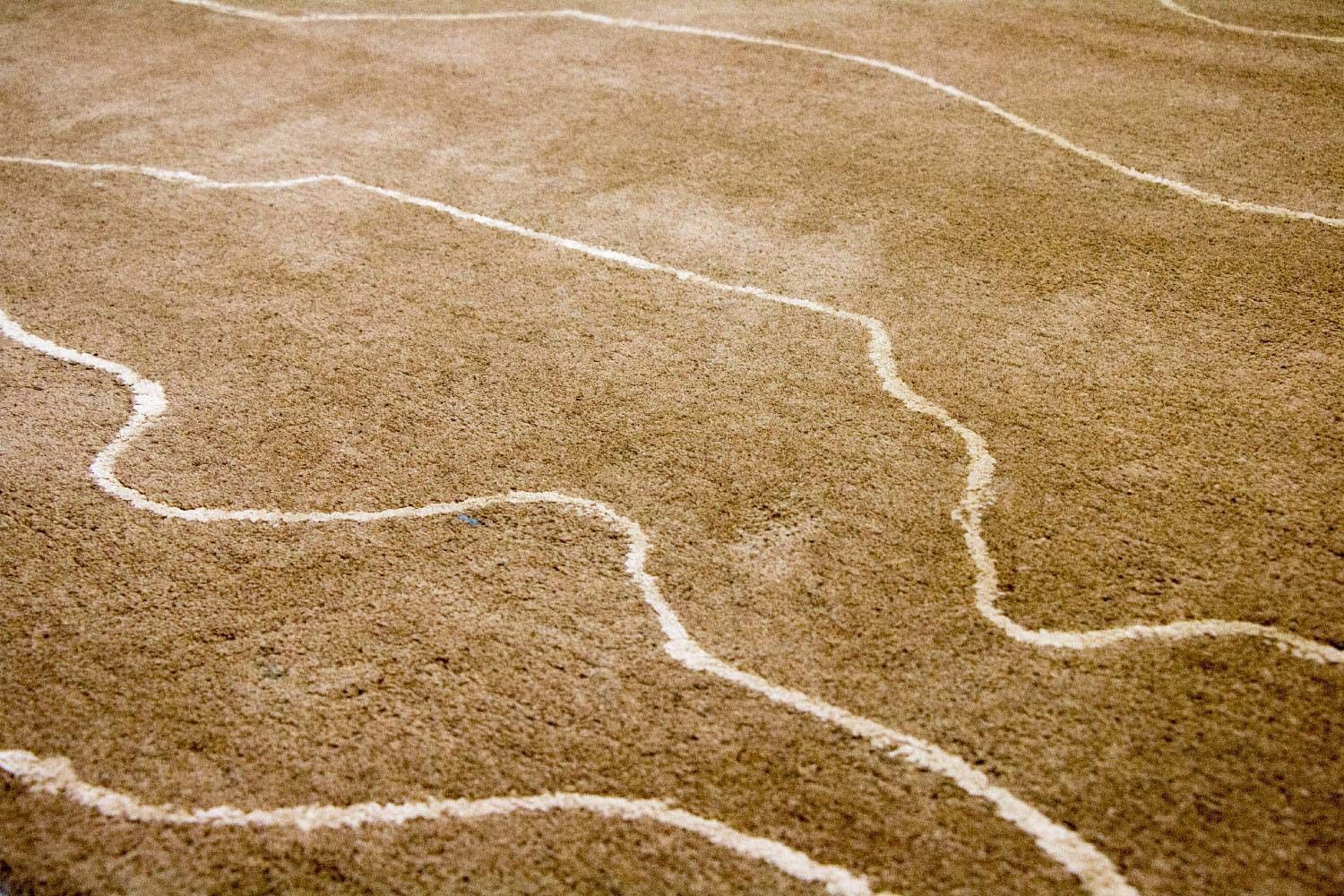 Designer tæppe - 240 x 151 cm - brun