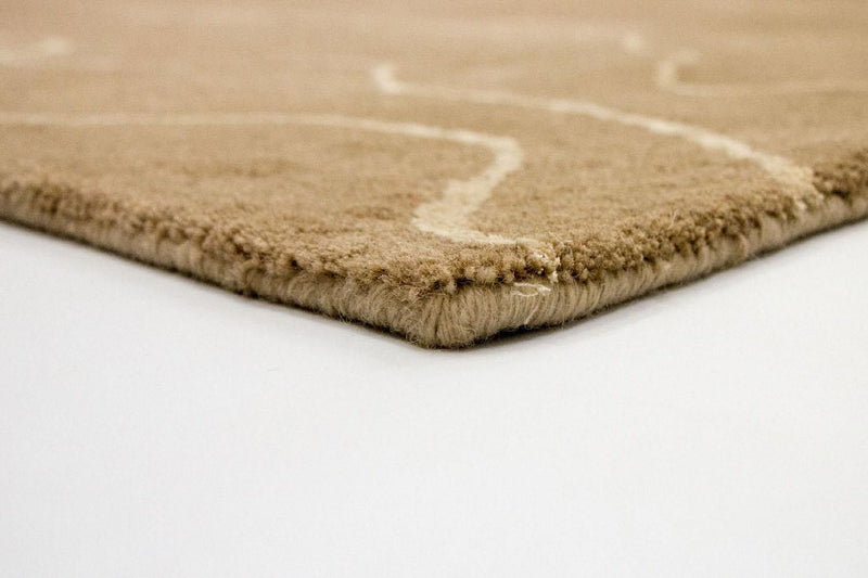 Designer tæppe - 240 x 151 cm - brun
