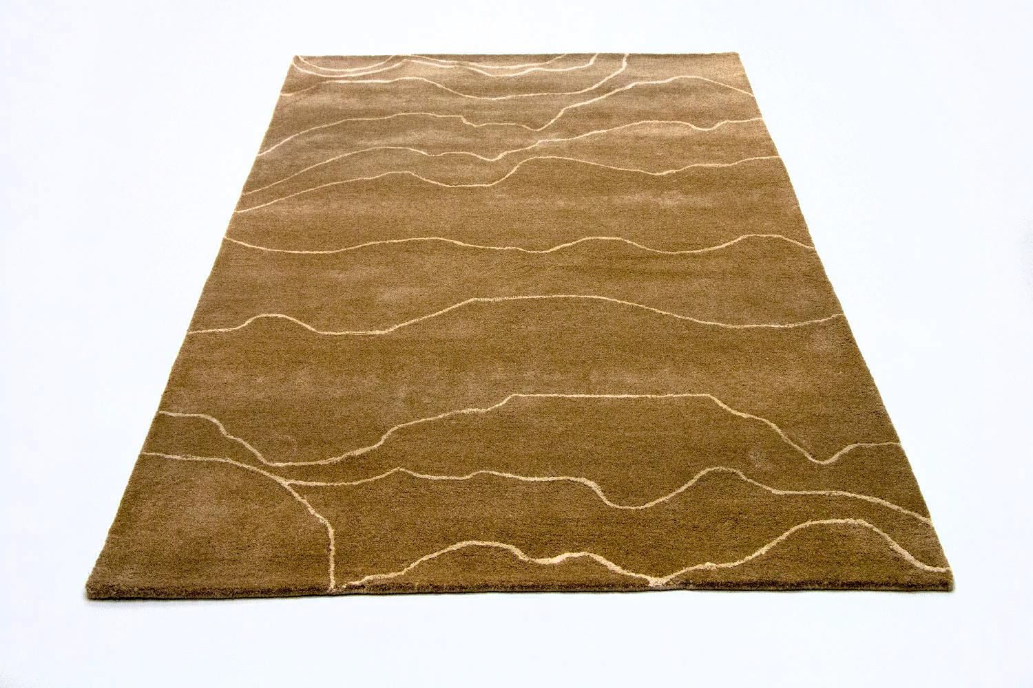 Designer tæppe - 240 x 151 cm - brun