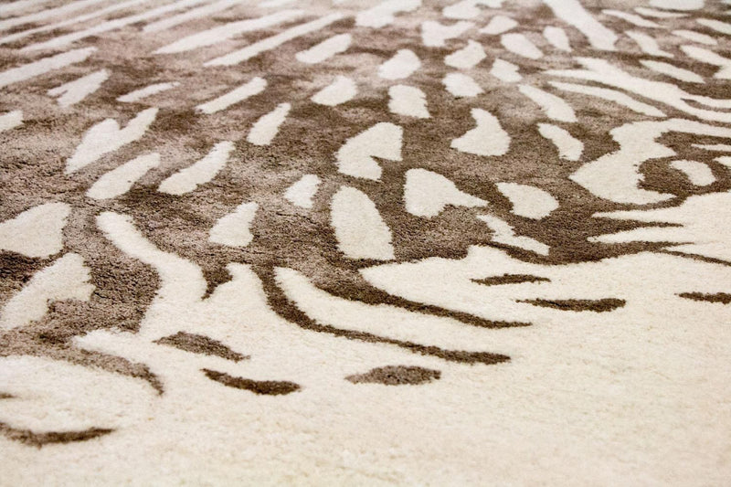 Designer tæppe - 242 x 152 cm - beige