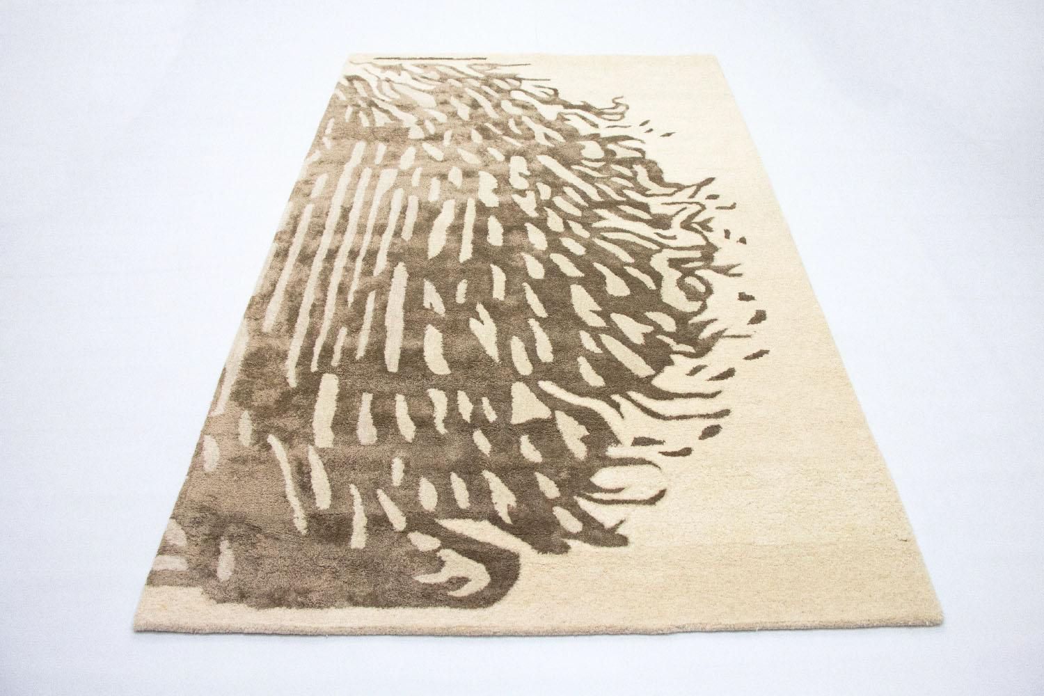 Designer tæppe - 242 x 152 cm - beige