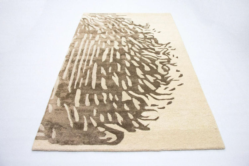 Designer tæppe - 242 x 152 cm - beige