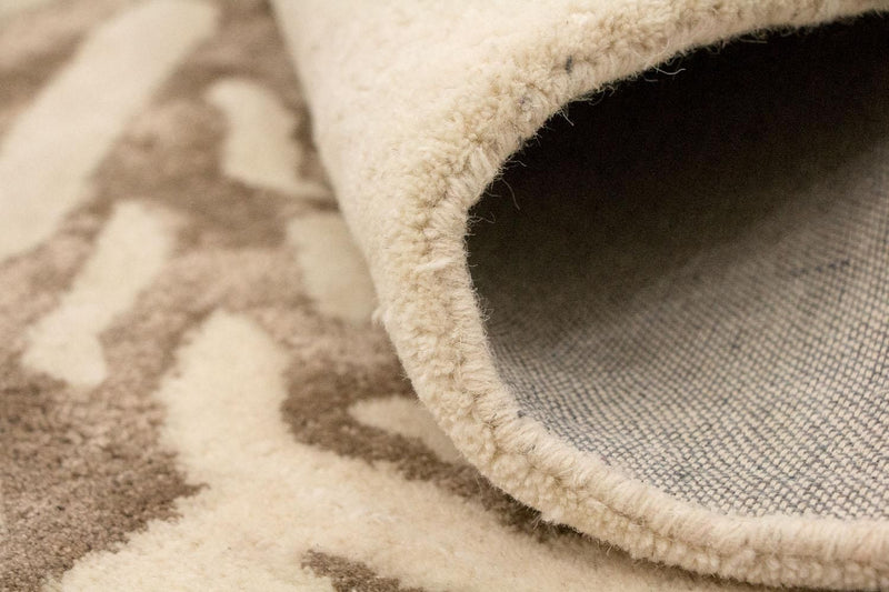 Designer tæppe - 242 x 152 cm - beige