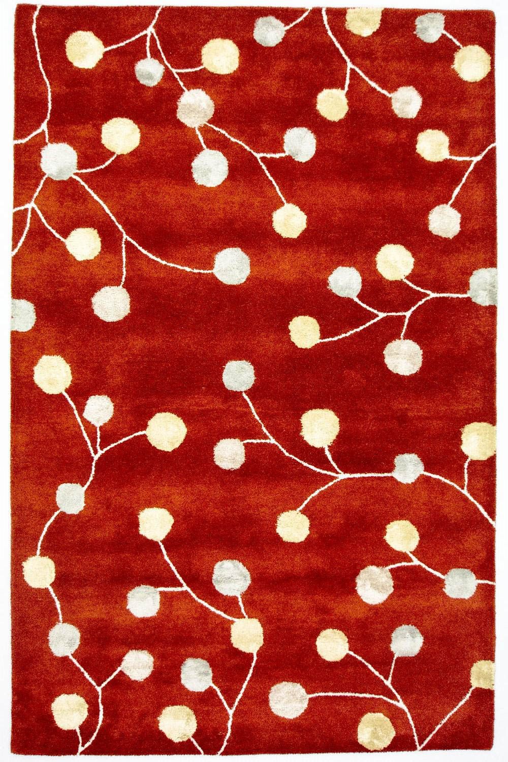Designer tæppe - 240 x 155 cm - rød