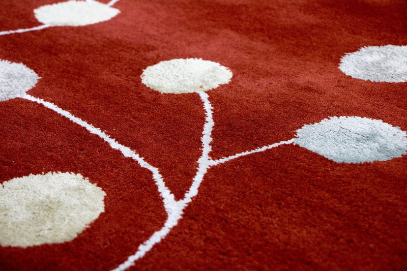Designer tæppe - 240 x 155 cm - rød