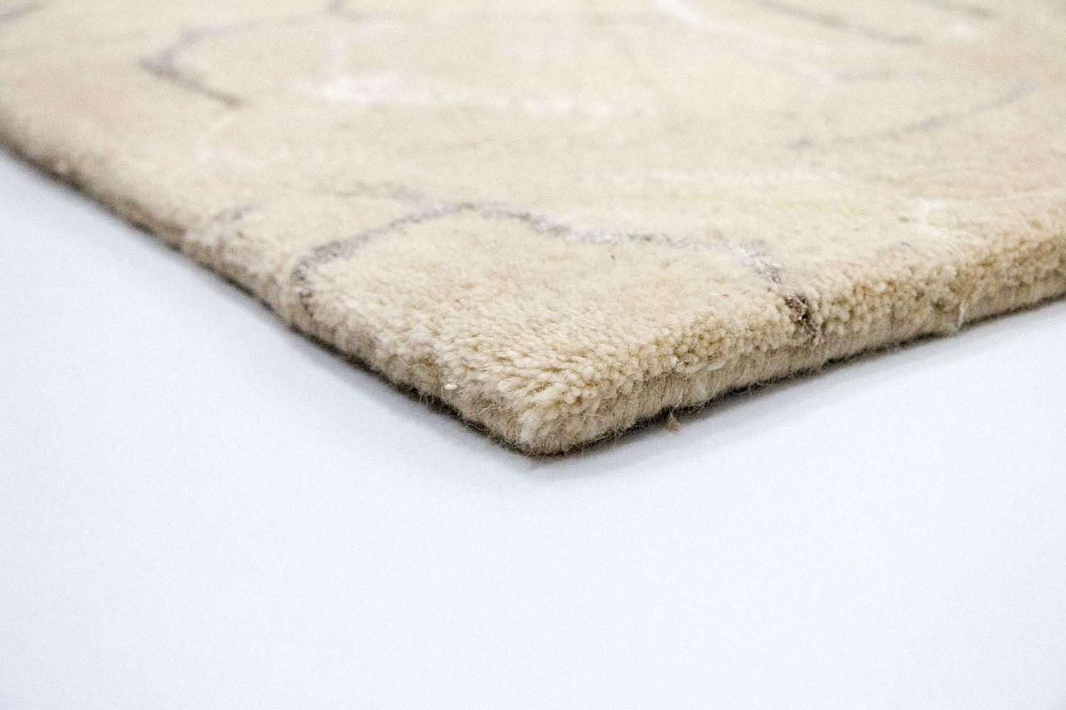Designer tæppe - 242 x 152 cm - beige