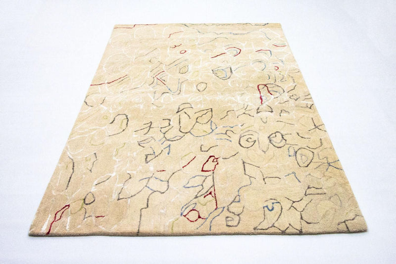 Designer tæppe - 242 x 152 cm - beige