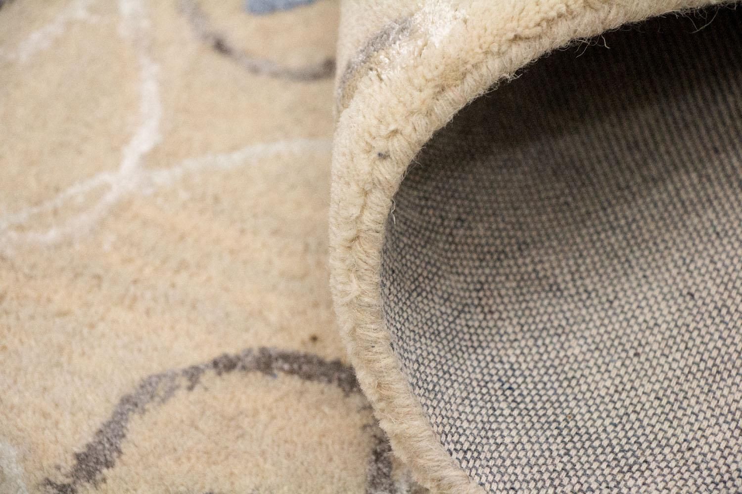 Designer tæppe - 242 x 152 cm - beige