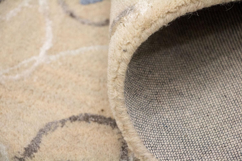 Designer tæppe - 242 x 152 cm - beige