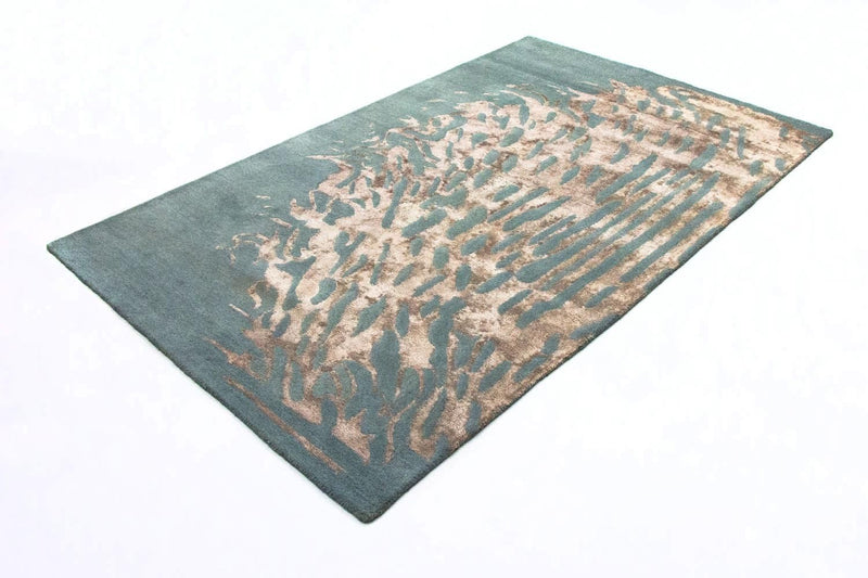 Designer tæppe - 242 x 153 cm - blå