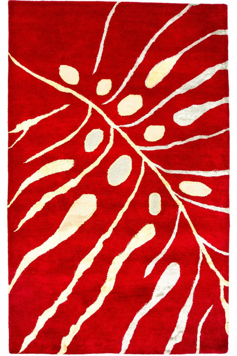 Designer tæppe - 245 x 152 cm - rød