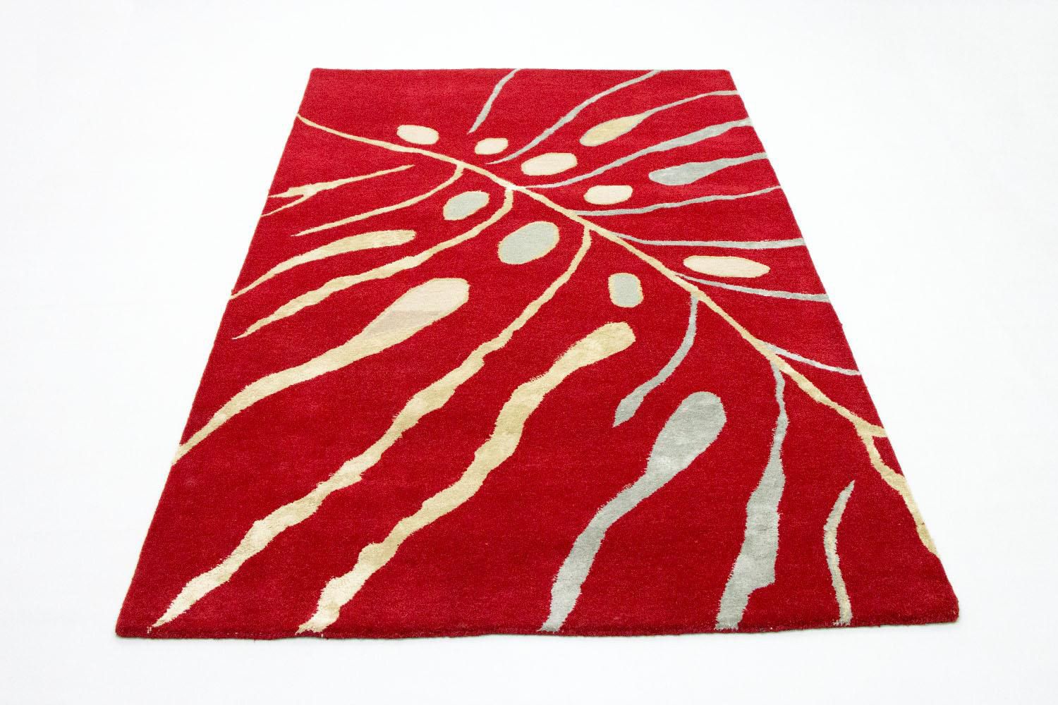 Designer tæppe - 245 x 152 cm - rød