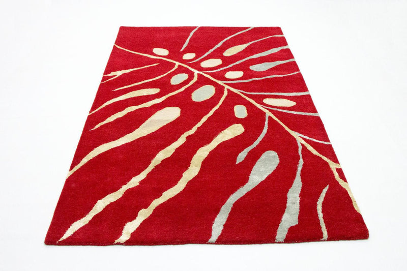 Designer tæppe - 245 x 152 cm - rød