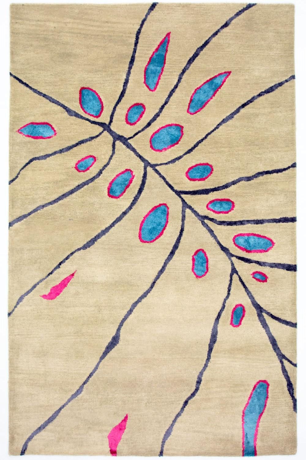 Designer tæppe - 240 x 152 cm - beige