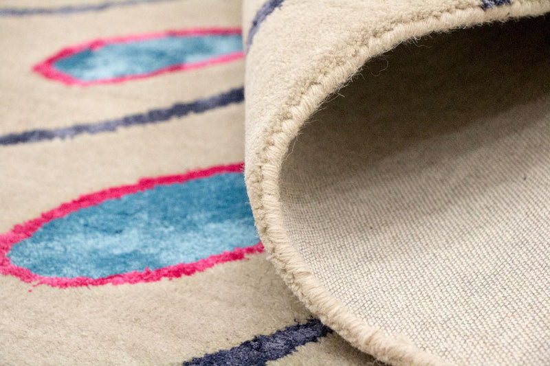 Designer tæppe - 240 x 152 cm - beige