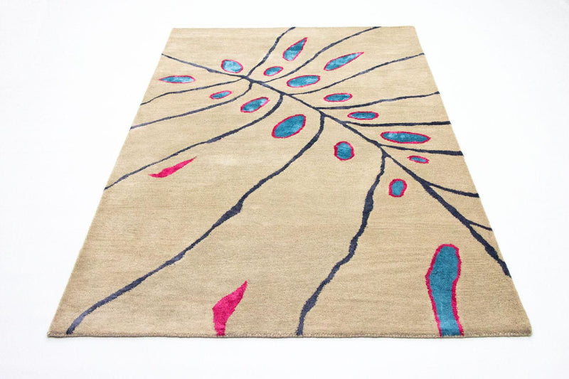 Designer tæppe - 240 x 152 cm - beige