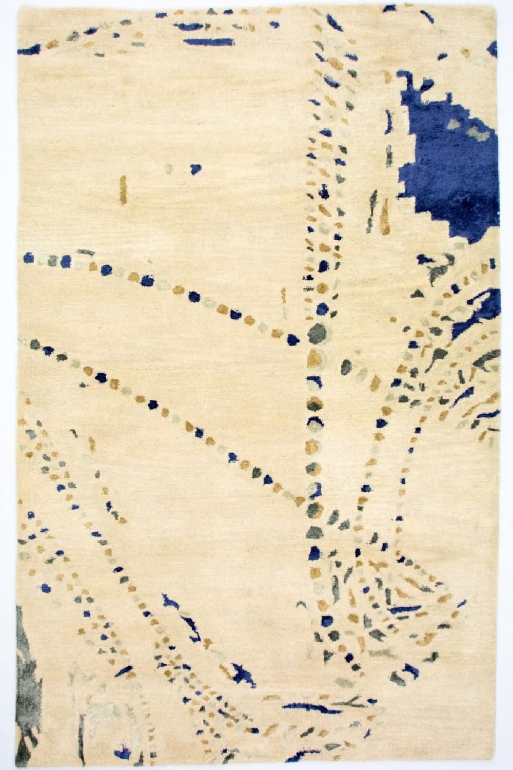 Designer tæppe - 240 x 152 cm - beige