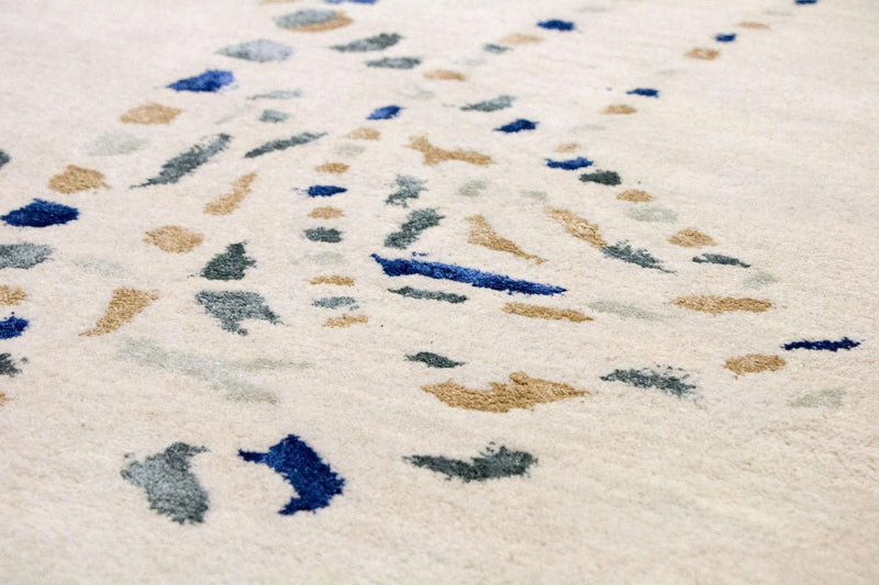 Designer tæppe - 240 x 152 cm - beige