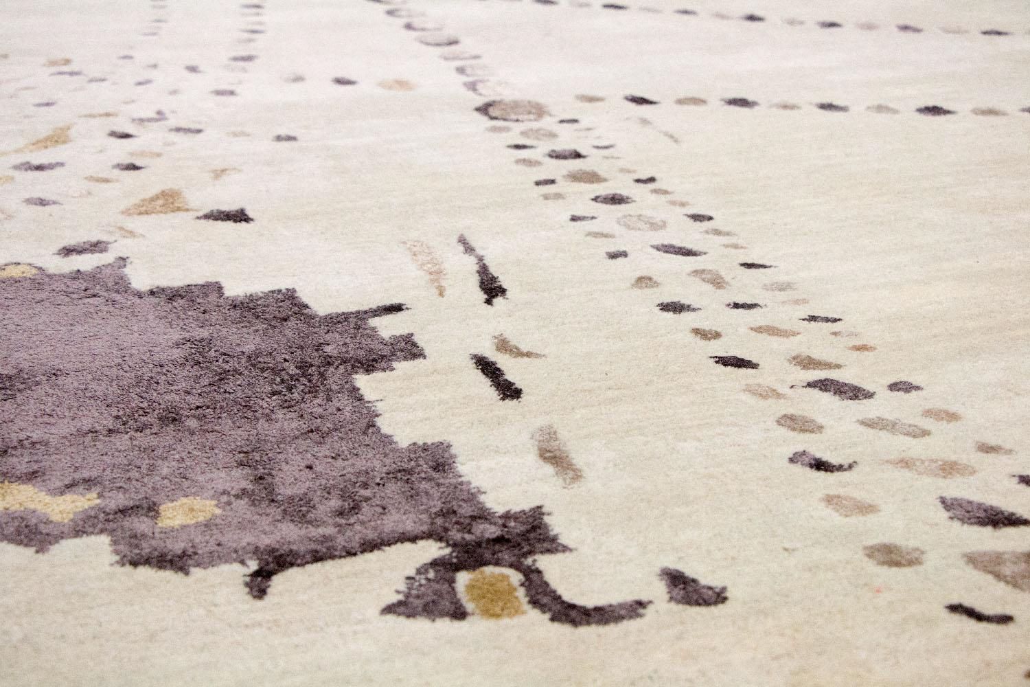Designer tæppe - 243 x 153 cm - beige